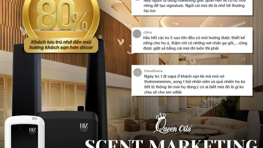 🔥 80% khách lưu trú nhớ mùi hương hơn không gian